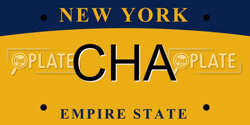 CHA New York License Plate