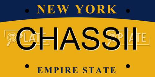 CHASSII New York License Plate