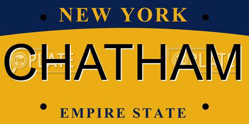 CHATHAM New York License Plate