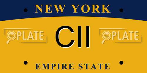 CII New York License Plate
