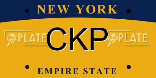 CKP New York License Plate