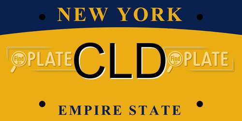 CLD New York License Plate