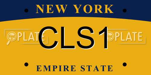 CLS1 New York License Plate