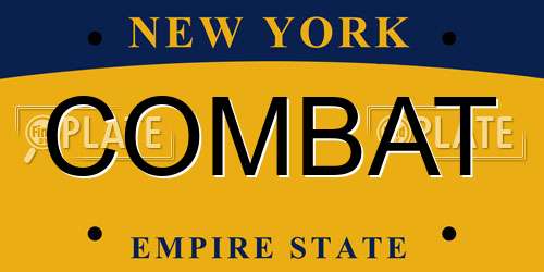 COMBAT New York License Plate