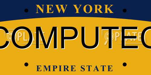 COMPUTEC New York License Plate