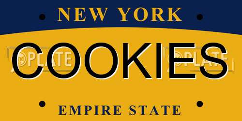 COOKIES New York License Plate