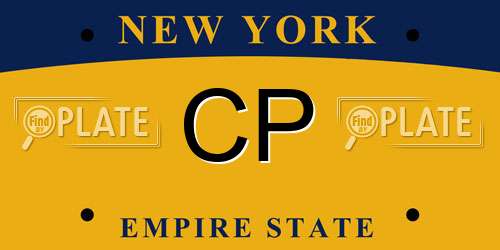 CP New York License Plate