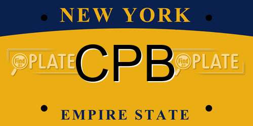 CPB New York License Plate