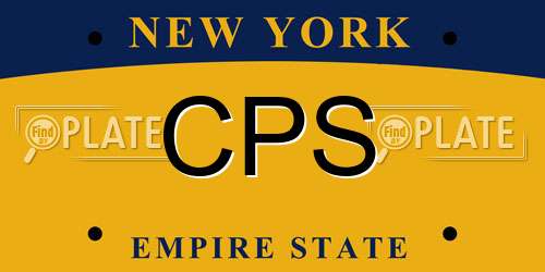 CPS New York License Plate