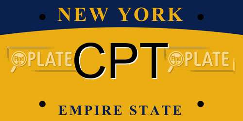 CPT New York License Plate
