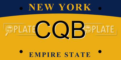 CQB New York License Plate