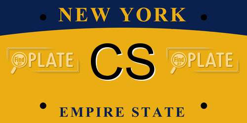 CS New York License Plate