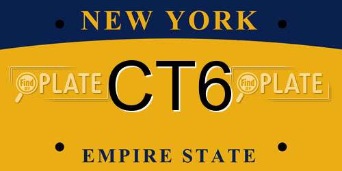 CT6 New York License Plate