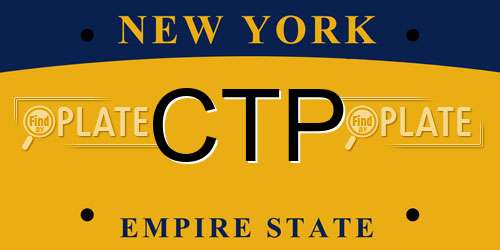 CTP New York License Plate