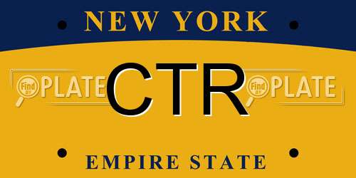 CTR New York License Plate