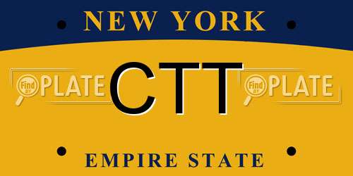 CTT New York License Plate