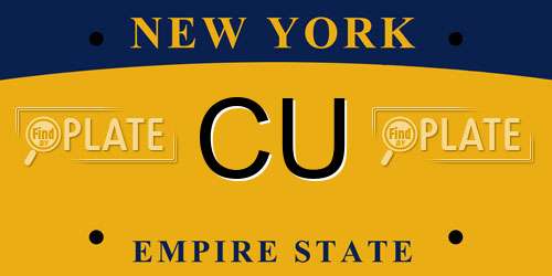 CU New York License Plate
