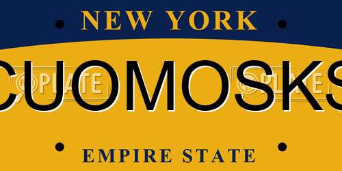 CUOMOSKS New York License Plate