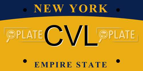 CVL New York License Plate