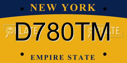 D780TM New York License Plate