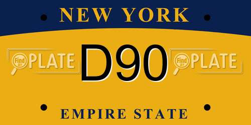 D90 New York License Plate
