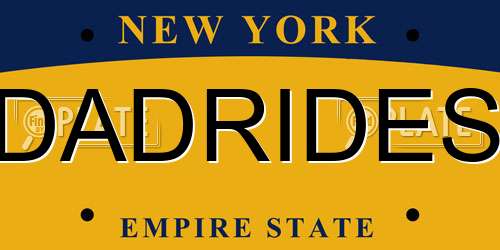 DADRIDES New York License Plate