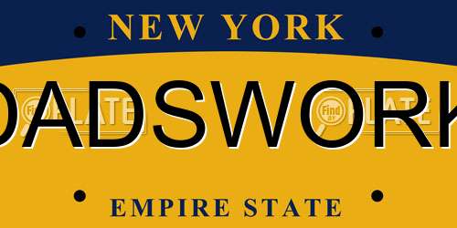 DADSWORK New York License Plate