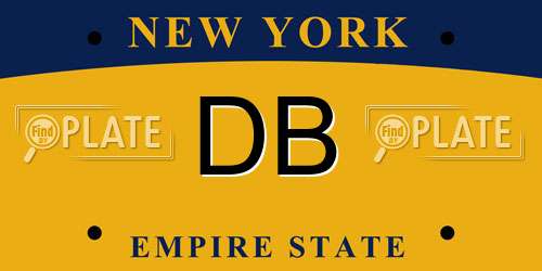 DB New York License Plate