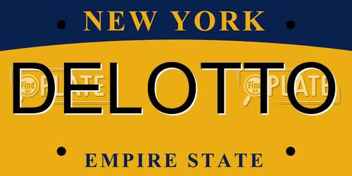 DELOTTO New York License Plate