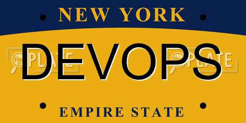 DEVOPS New York License Plate
