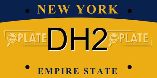 DH2 New York License Plate