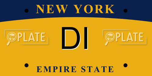 DI New York License Plate