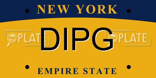 DIPG New York License Plate