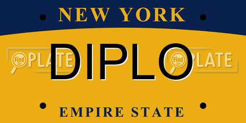 DIPLO New York License Plate