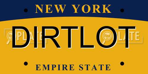 DIRTLOT New York License Plate