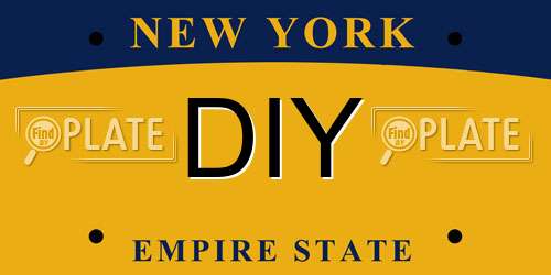 DIY New York License Plate