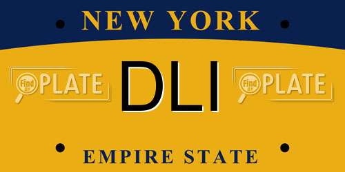 DLI New York License Plate