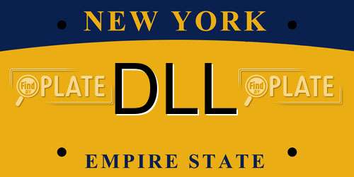 DLL New York License Plate