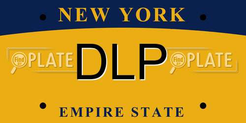 DLP New York License Plate