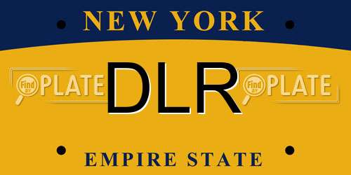 DLR New York License Plate