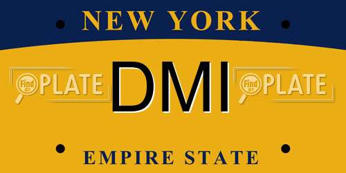 DMI New York License Plate