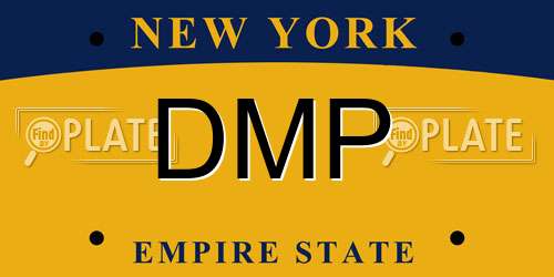 DMP New York License Plate
