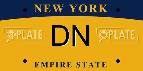 DN New York License Plate