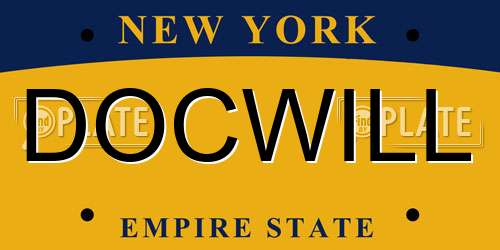 DOCWILL New York License Plate