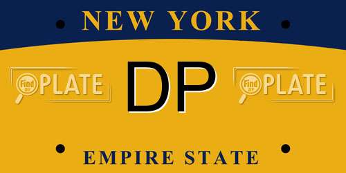 DP New York License Plate