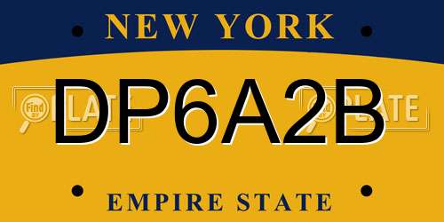 DP6A2B New York License Plate