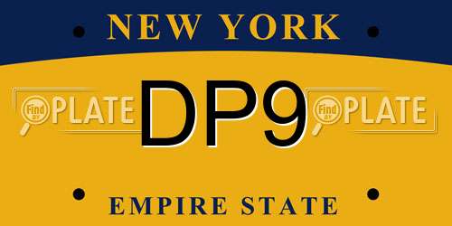 DP9 New York License Plate