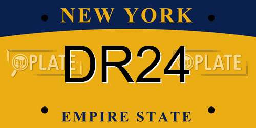 DR24 New York License Plate