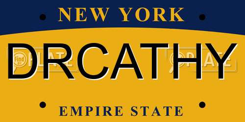 DRCATHY New York License Plate