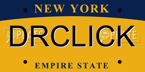 DRCLICK New York License Plate
